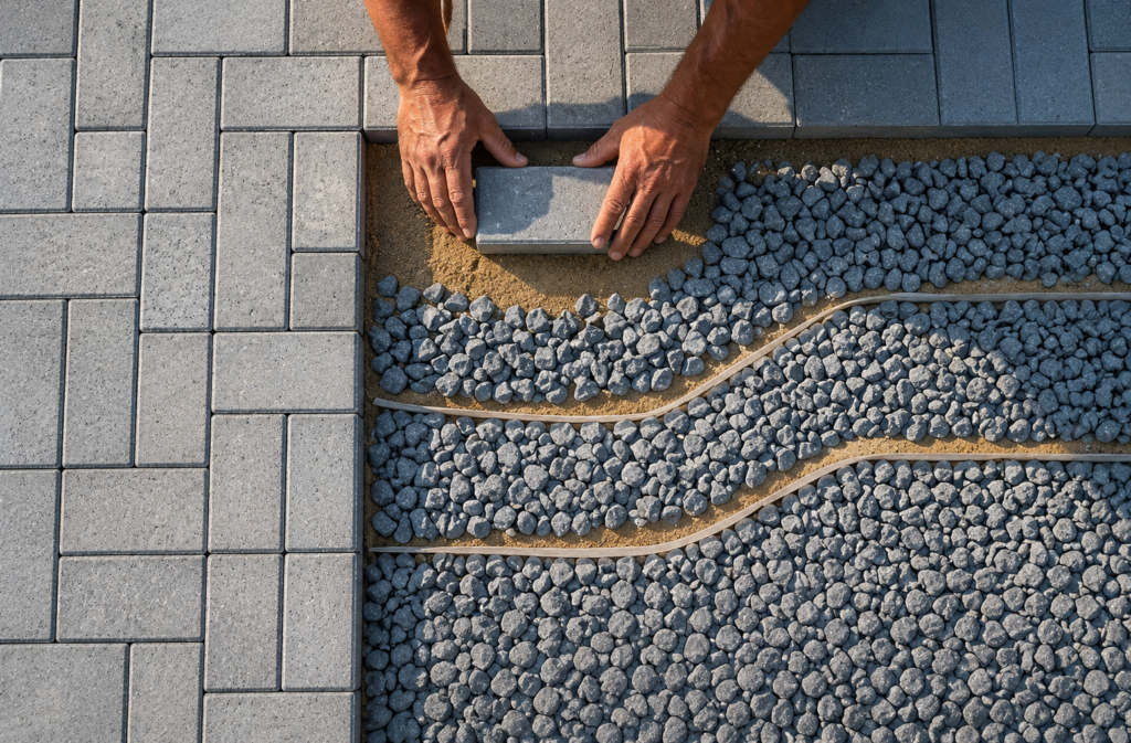 What Goes Under Pavers