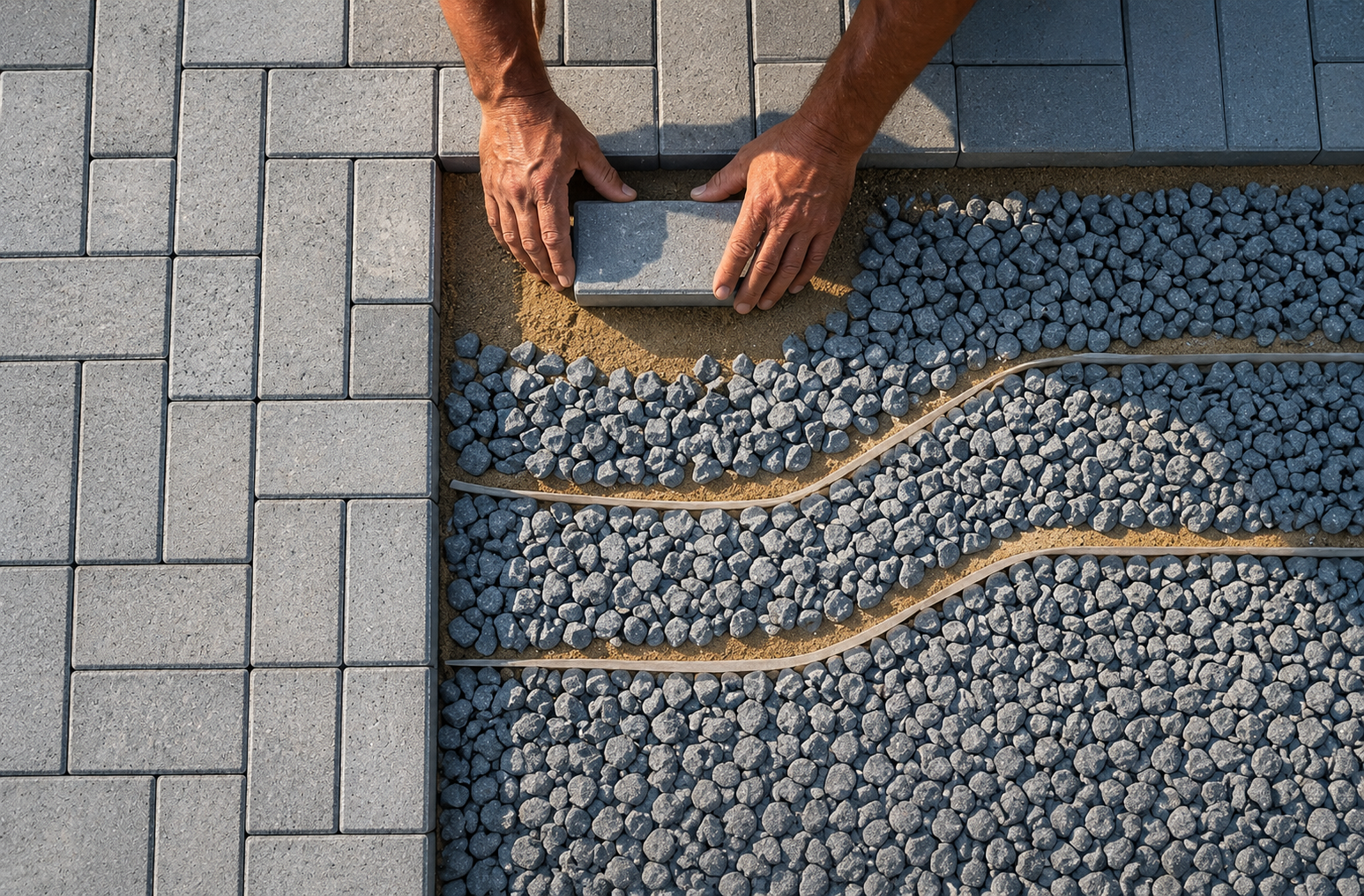 What Goes Under Pavers