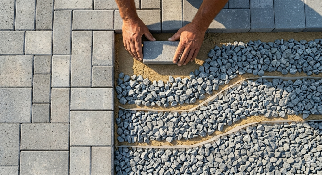 What Goes Under Pavers