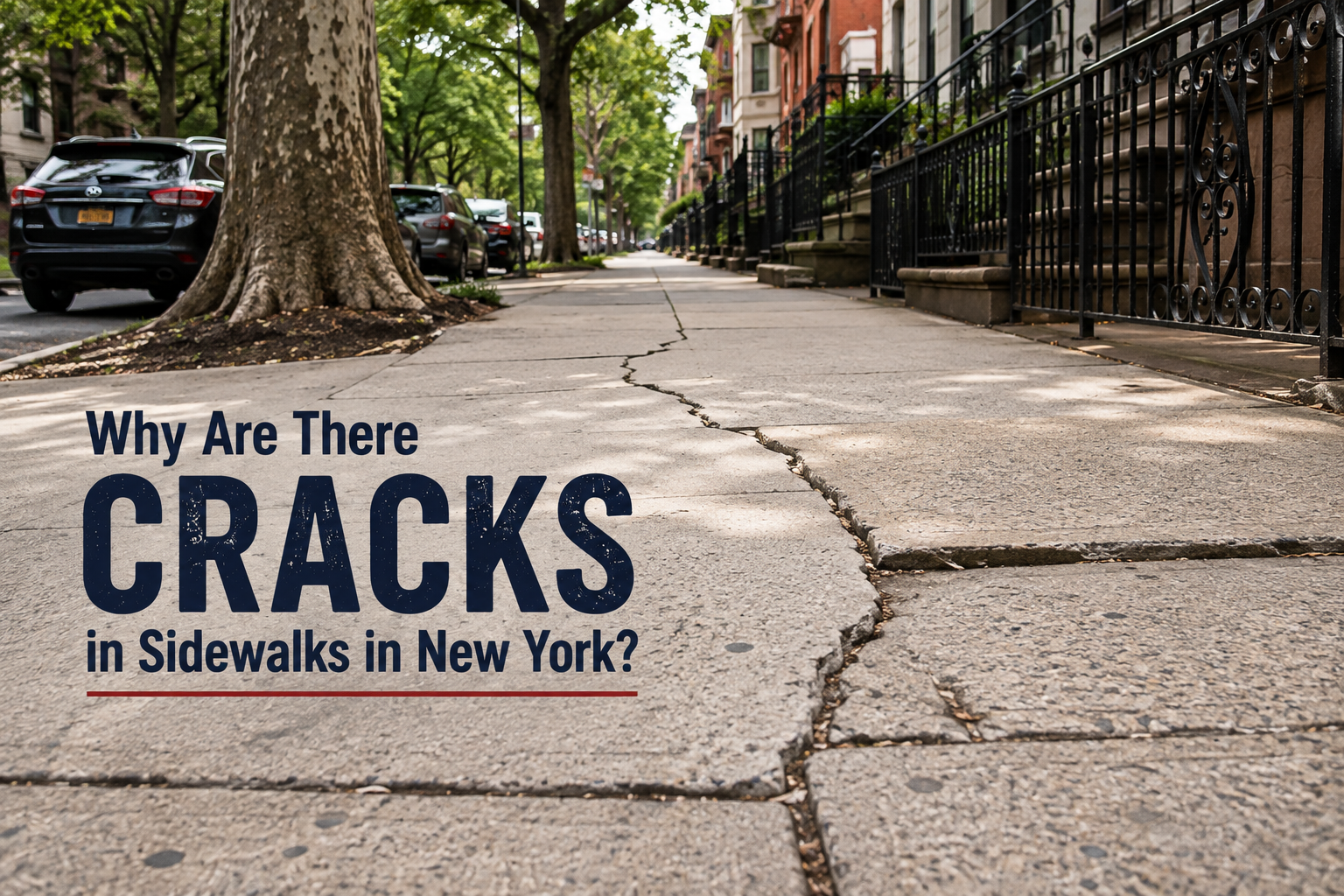 why are there cracks in sidewalks