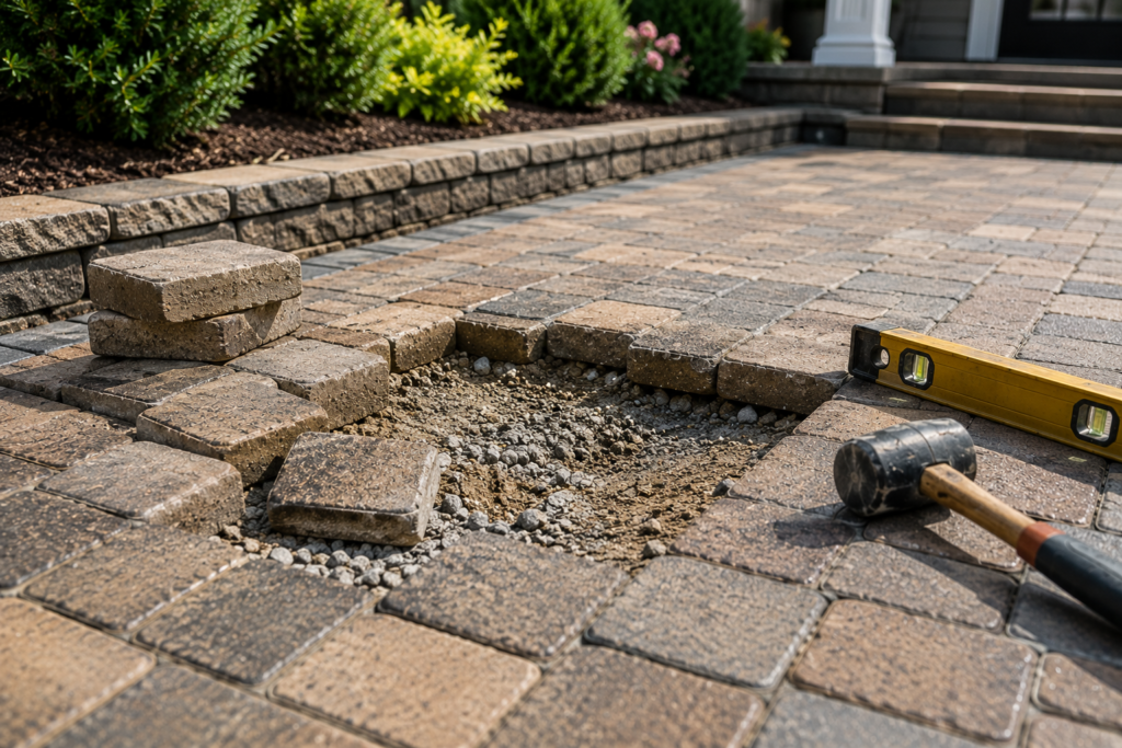 fix Sunken Pavers